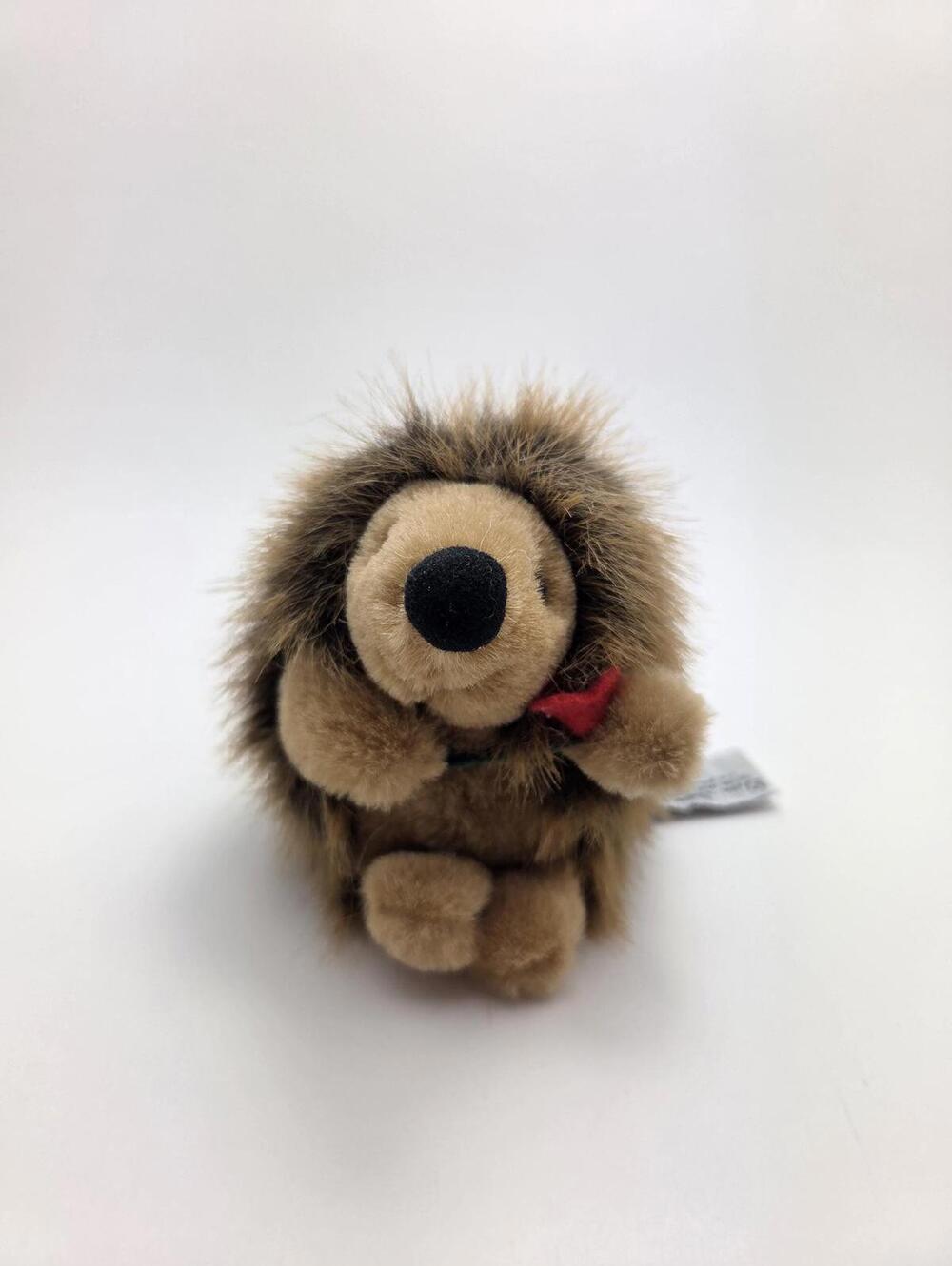 Russ "Snuffles Jr" Hedgehog Plush Holding Flower Vintage (4 inch)